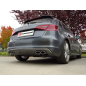 Escape trasero doble en acero inox Audi A3 (typ 8V/8VA) QUATTRO 2.0TDI (135KW) 2013 - 2018