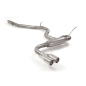 Escape trasero en acero inox con salidas redondas Audi A3  (typ 8V/8VA) QUATTRO 2.0TDI (110KW) 2012 - 2018