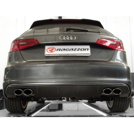 Silencioso trasero doble en acero inox Audi A3 (typ 8V/8VA) QUATTRO 2.0TDI (110KW) 2012 - 2018