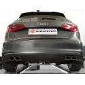 Silencioso trasero doble en acero inox Audi A3 (typ 8V/8VA) QUATTRO 2.0TDI (110KW) 2012 - 2018