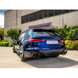 Tramo intermedio+ escape trasero doble salidas Carbon Shot Aud RS6 (F2) 4.0TFSI (441KW) 2020 - Hoy