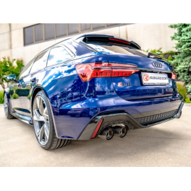 Tramo intermedio+ escape trasero doble salidas Carbon Shot Aud RS6 (F2) 4.0TFSI (441KW) 2020 - Hoy