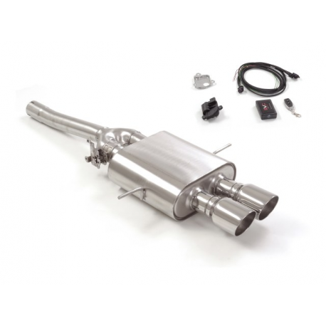 Silencioso trasero valvula de depresión en acero inox MINI COOPER R56 S 1.6 TURBO (128KW) 11/2006 - 2010