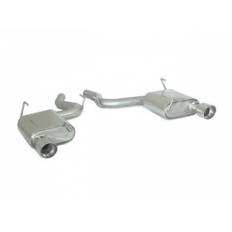 Silencioso trasero doble en acero inox Ford Mustang VI Coupé 2.3I ECOBOOST (233 / 213KW) 2015 - 2020