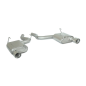 Silencioso trasero doble en acero inox Ford Mustang VI Coupé 2.3I ECOBOOST (233 / 213KW) 2015 - 2020