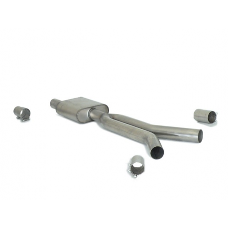 Silencioso intermedio en acero inox Ford Mustang VI Coupé 2.3I ECOBOOST (233 / 213KW) 2015 - 2020