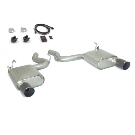 Escape trasero duplex en acero inox con válvulas eléctricas Ford Mustang VI Coupé 2.3I ECOBOOST (233 / 213KW) 2015 - 2020