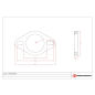 Brida Ø56mm en acero inox Aisi304 espesor 8 mm Ragazzon