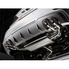 Escape trasero acero inox salidas redondas Audi A3 (typ 8V/8VA) Sportback 1.5TSI (110kW) 2017 - 2018