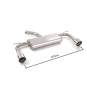Silencioso trasero en acero inox salidas redondas Volkswagen Golf Mk7.5 / 1.5TSI (96kW) 2017 - 2020