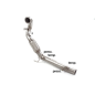 Tubo supresor catalizador en acero inox Volkswagen Golf Mk7.5 / 2.0TSI GTi TCR (213kW) 70 mm 2019 - 2020