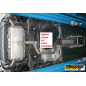 Tramo intermedio con silencioso en acero inox Volkswagen Golf Mk7.5 / 2.0TSI GTi TCR (213kW) 70 mm 2019 - 2020