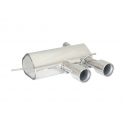 Silencioso trasero en acero inox Volkswagen Golf Mk6 / R 2.0TSI (199kW) ø76mm 2010 - 2012