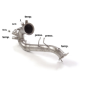 Tube suppression catalyseur + filtre à particules en inox Audi A6 type (4G) 3.0TDi V6 Quattro (160kW) 2014 - 2017