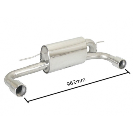 Silencieux arrière en inox BMW Serie 1 F20 114i (75kW - N13) 2012 - 2015 Silencieux arrière en inox BMW Serie 1 F20 114i (75kW - N13) 2012 - 2015