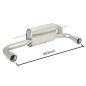 Silencieux arrière en inox BMW Serie 1 F20 114i (75kW - N13) 2012 - 2015 Silencieux arrière en inox BMW Serie 1 F20 114i (75kW - N13) 2012 - 2015