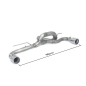Tubes arrières en inox BMW Serie 1 F20 116i (100kW - N13) 2012 - 2015