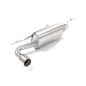 Silencioso trasero en acero inox una salida BMW Serie 1 F20 116i (80kW - B38) 2015 - 2019