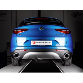Silencioso trasero dobles en acero inox Alfa Romeo Stelvio 2.2 Turbo Diesel Q4 (132kW) 2017 - 2018