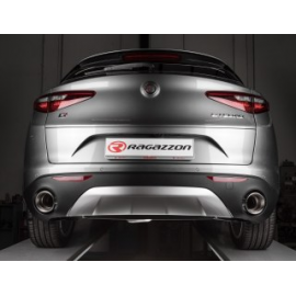 Cola redonda oblicuo en acero inox Alfa Romeo Stelvio 2.2 Turbo Diesel Q4 (132kW) 2017 - 2018