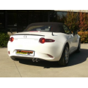 Silencioso trasero salidas redondas asimetricas en acero inox Mazda MX-5 (typ ND) 2.0 (135kW) 2018 - Hoy