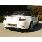 Silencioso trasero salidas redondas asimetricas en acero inox Mazda MX-5 (typ ND) 2.0 (135kW) 2018 - Hoy