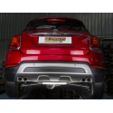 Silencioso trasero salidas redondas asimetricas en acero inox Fiat  500X (typ334) 1.3GSE (110kW) 2018 - Hoy