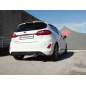 Escape trasero en acero inox Ford Fiesta Mk8 1.1 (63kW) 2017 - 2019