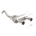 Posteriore inox con terminali rotondi centrali 2 / 102 mm ABARTH 500/595 1.4TJET (103KW) 2012 - 2016
