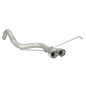 Tramo trasero grupo N en acero inox Abarth 695 (typ 312) 1.4 T-Jet (132 / 140kW) Ø63.5mm 2009 - 2016