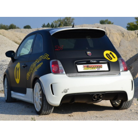 Tramo trasero grupo N en acero inox Abarth 695 (typ 312) 1.4 T-Jet (132 / 140kW) Ø63.5mm 2009 - 2016