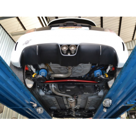 Tramo trasero grupo N en acero inox Abarth 695 (typ 312) 1.4 T-Jet (132 / 140kW) Ø63.5mm 2009 - 2016