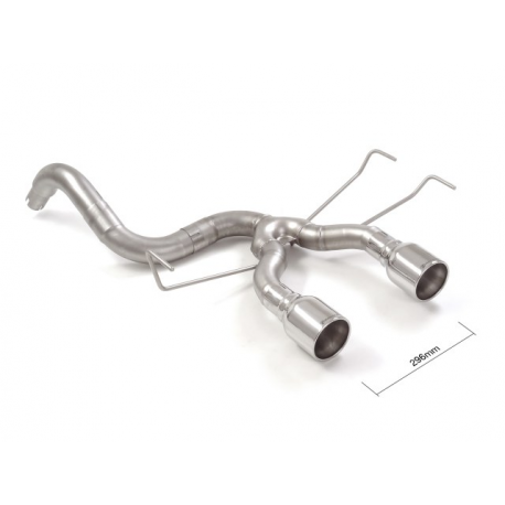 Tramo trasero grupo N en acero inox Abarth 500 / 595 1.4TJET (132kW) 2013 - 2015