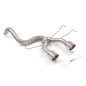 Tramo trasero grupo N en acero inox ABARTH 500 / 595 1.4TJET (99/118KW) 07/2008 - 2016