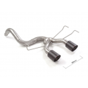 Tubo posteriore Gr. N inox con terminali rotondi centrali Abarth 500 / 595 (Typ 312) 1.4TJET (103kW) 2012 - 2016