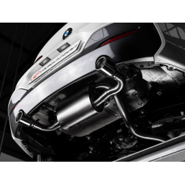 Silencioso trasero con salidas redondas en acero inox BMW Serie 1 F21 116i (80kW - B38) 2015 - 2019