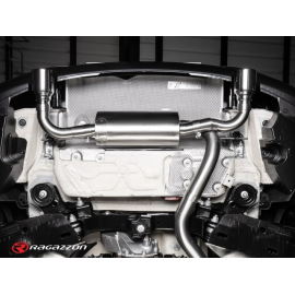 Silencioso trasero con salidas redondas en acero inox BMW Serie 1 F21 116i (80kW - B38) 2015 - 2019