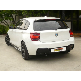 Silencioso trasero doble en acero inox BMW Serie1 F20 118i (125kW - N13) 2011 - 2015