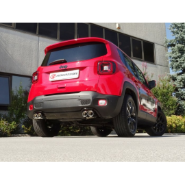 Silencioso trasero doble en acero inox Jeep Renegade 1.3 T4 4WD (132kW) 2018 - 2020