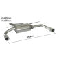 Silencioso trasero doble en acero inox BMW Serie 3 F30 (Sedan) 316D (85kW) 2012 - 2015