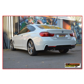 Silencioso trasero con salidas redondas en acero inox BMW Serie 3 F30 (Sedan) 316D (85kW) 2012 - 2015