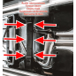 Tramo trasero en acero inox Volkswagen Golf Mk8 1.5TSI - 1.5eTSI (96kW - NO Multilink) 12/2019 - 2024
