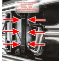 Tramo trasero con una salida en acero inox Volkswagen Golf Mk8 1.5TSI - 1.5eTSI (96kW - NO Multilink) 12/2019 -  2024