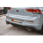 Silencioso trasero doble en acero inox Volkswagen Golf Mk8 1.5TSI - 1.5eTSI (96kW - NO Multilink) 12/2019 - 2024