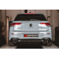 Silencioso trasero doble en acero inox Volkswagen Golf Mk8 1.5TSI - 1.5eTSI (96kW - NO Multilink) 12/2019 - 2024