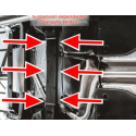 Silencioso trasero con salidas redondas en acero inox Volkswagen Golf Mk8 1.5TSI - 1.5eTSI (110kW - NO Multilink) 12/2019 - HOY