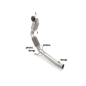 Catalizador deportivo 200cpsi en acero inox Volkswagen Golf Mk8  2.0GTi (180kW) 70mm 2020 - 2024