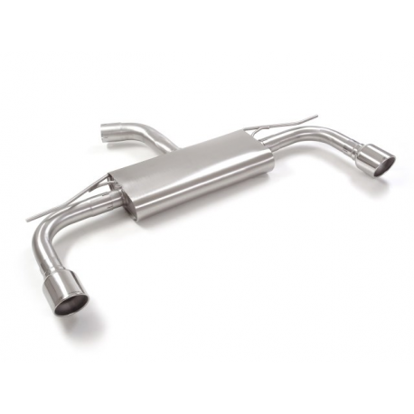 Silencioso trasero doble en acero inox Volkswagen Golf Mk8 2.0GTi (180kW) 70mm 2020 - 2024
