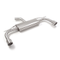 Silencioso trasero doble en acero inox Volkswagen Golf Mk8 2.0GTi (180kW) 70mm 2020 - 2024