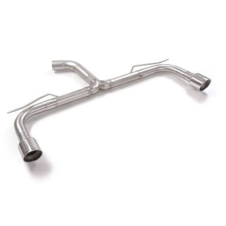 Tramo trasero grupo N doble en acero inox Volkswagen Golf Mk8 2.0GTi (180kW) 70mm 2020 - 2024